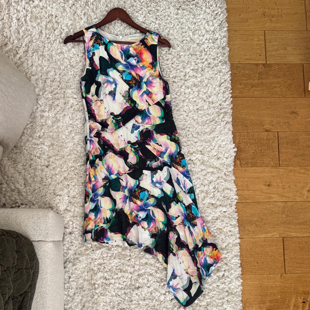 Nicole Miller Multicolor Asymmetrical Dress